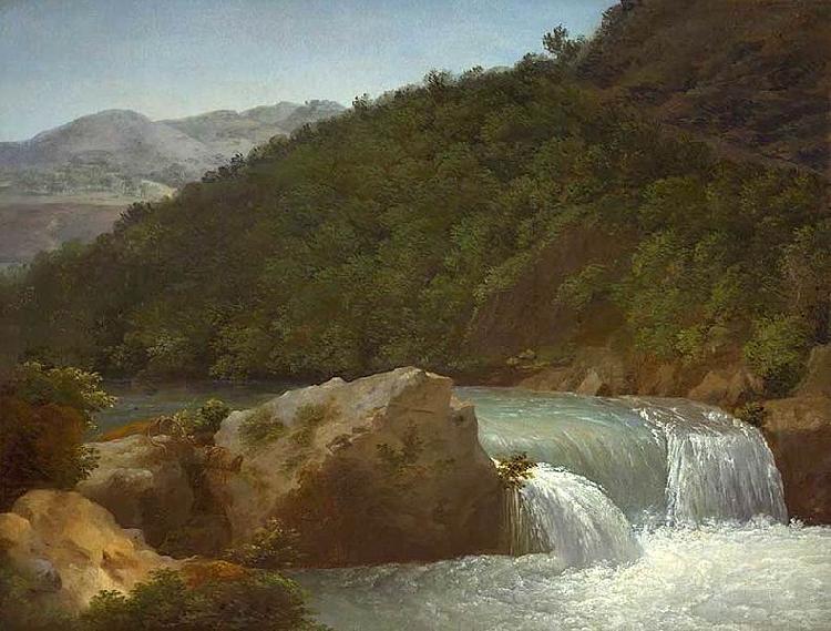 Jean-Joseph-Xavier Bidauld View of the Cascade of the Gorge near Allevard oil painting image